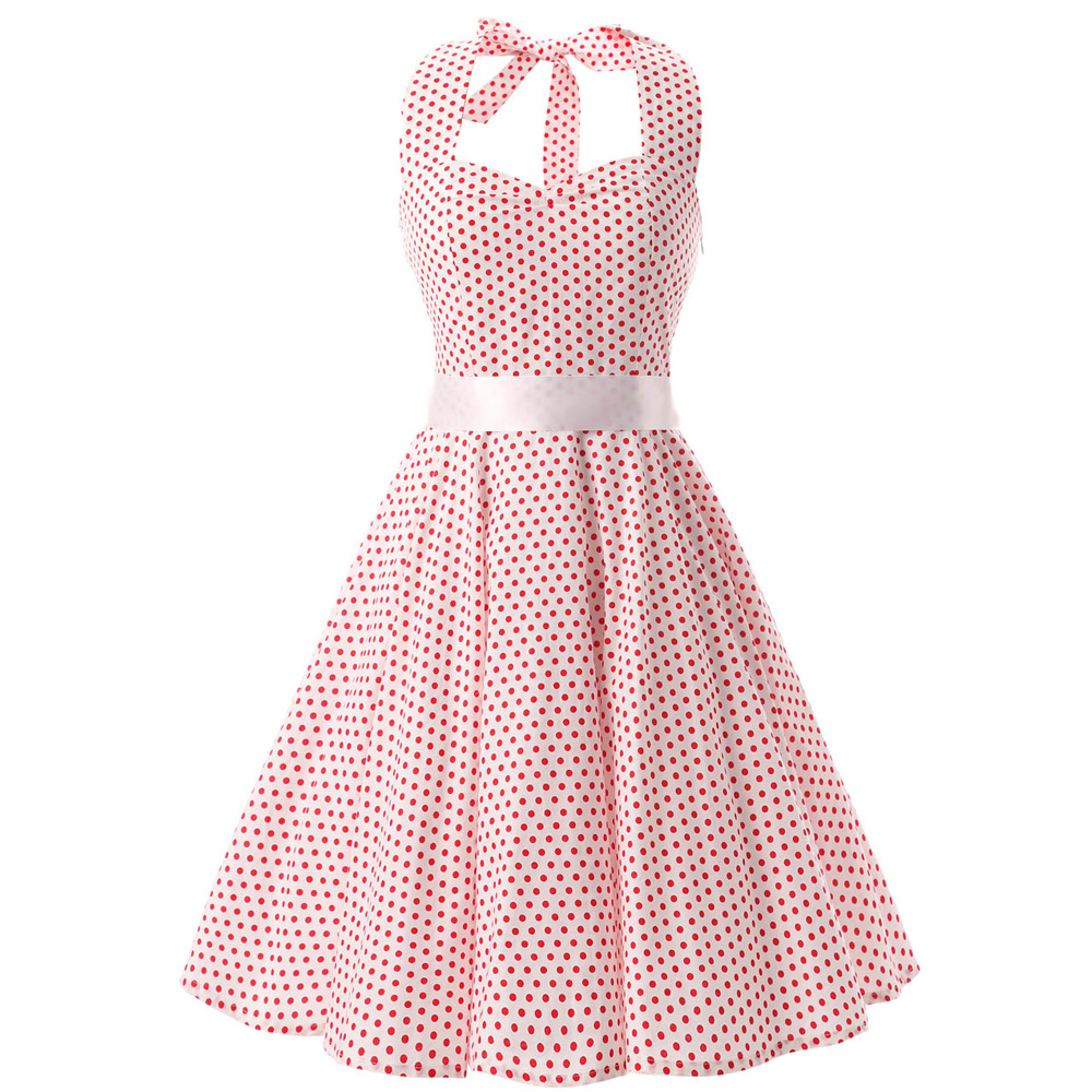 Pink Red Black 50s Vintage Dress