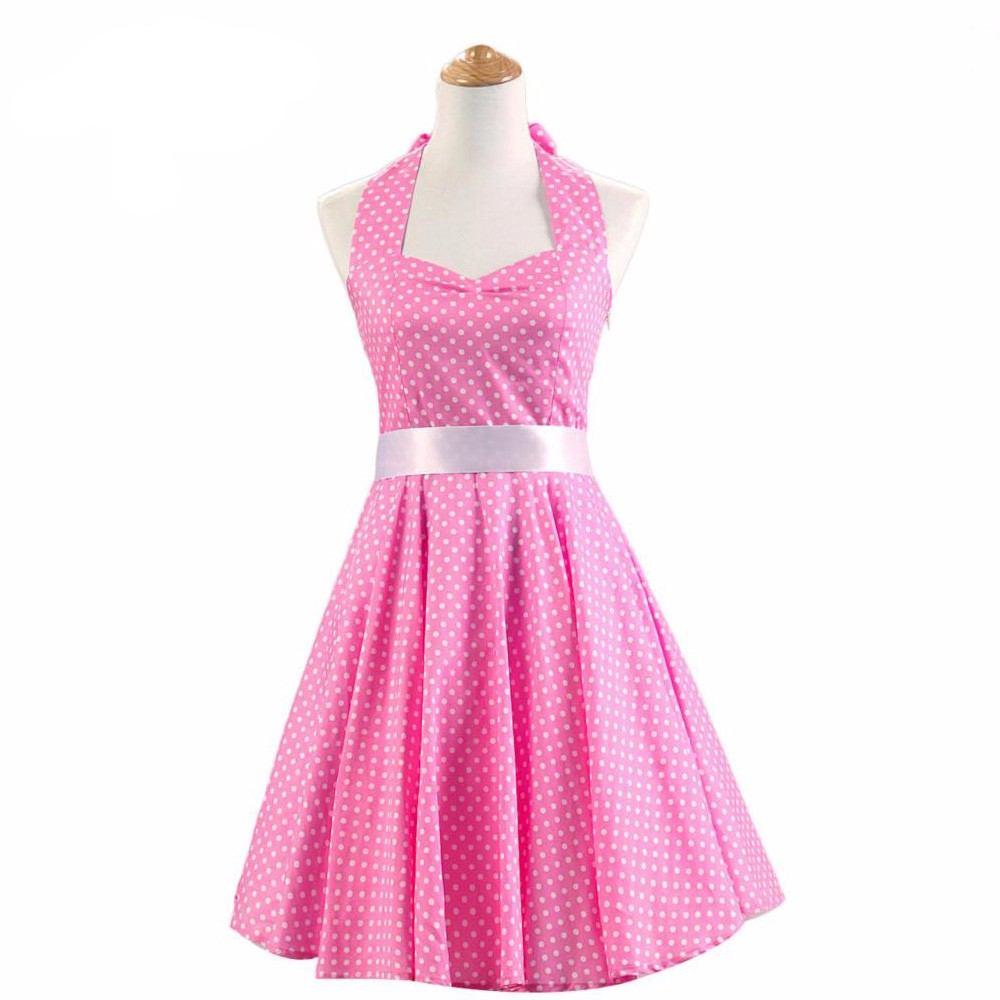 Pink Red Black 50s Vintage Dress